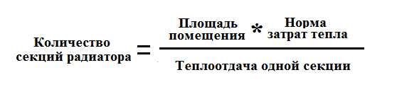 Как рассчитать количество секций радиатора