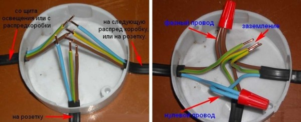 Как соединить провода в распределительной коробке