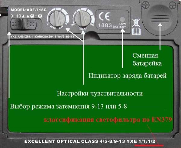 Маска хамелеон для сварки: классификация светофильтров и выбор маски